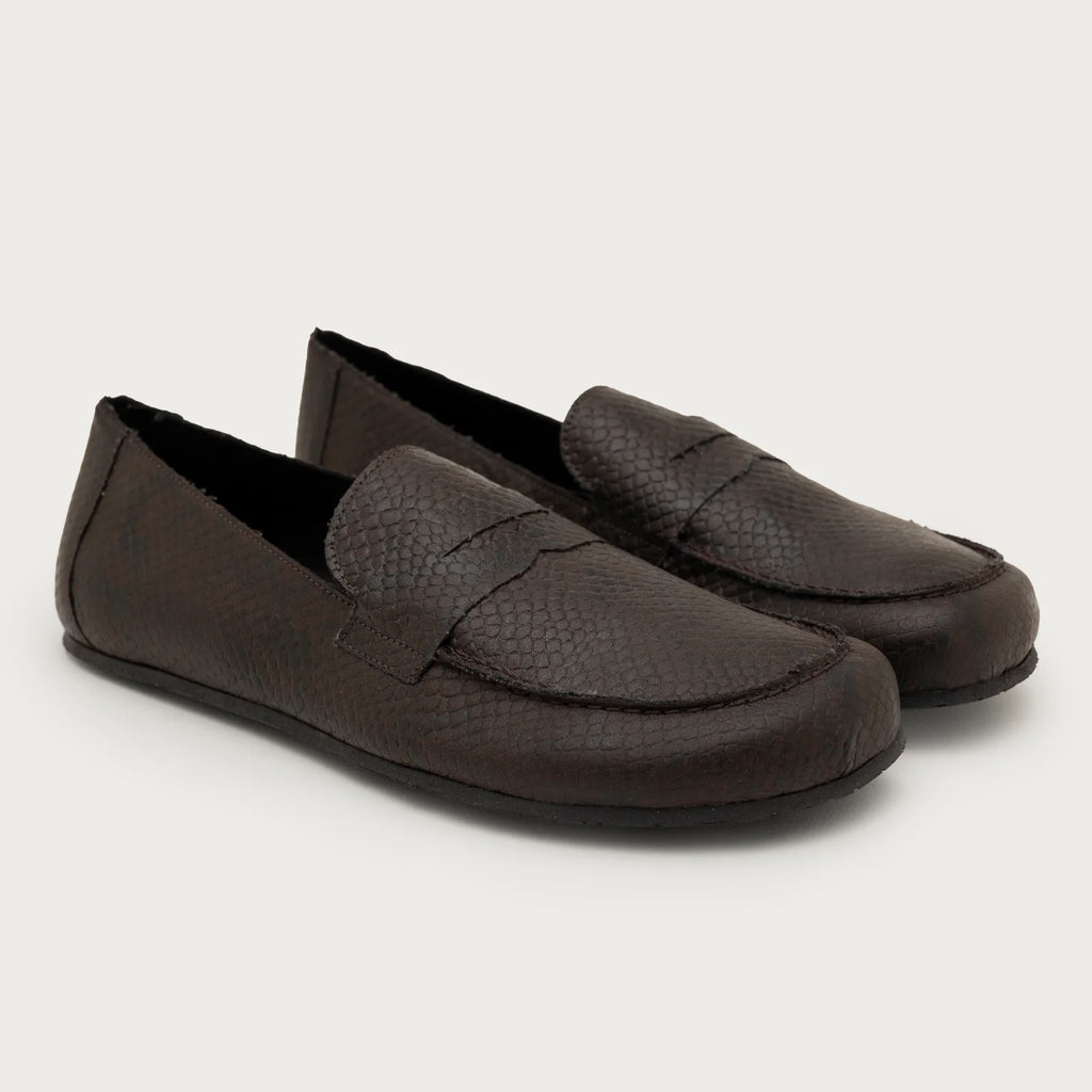 Mocasín Barefoot Coqueflex Oxford Piel Serpiente