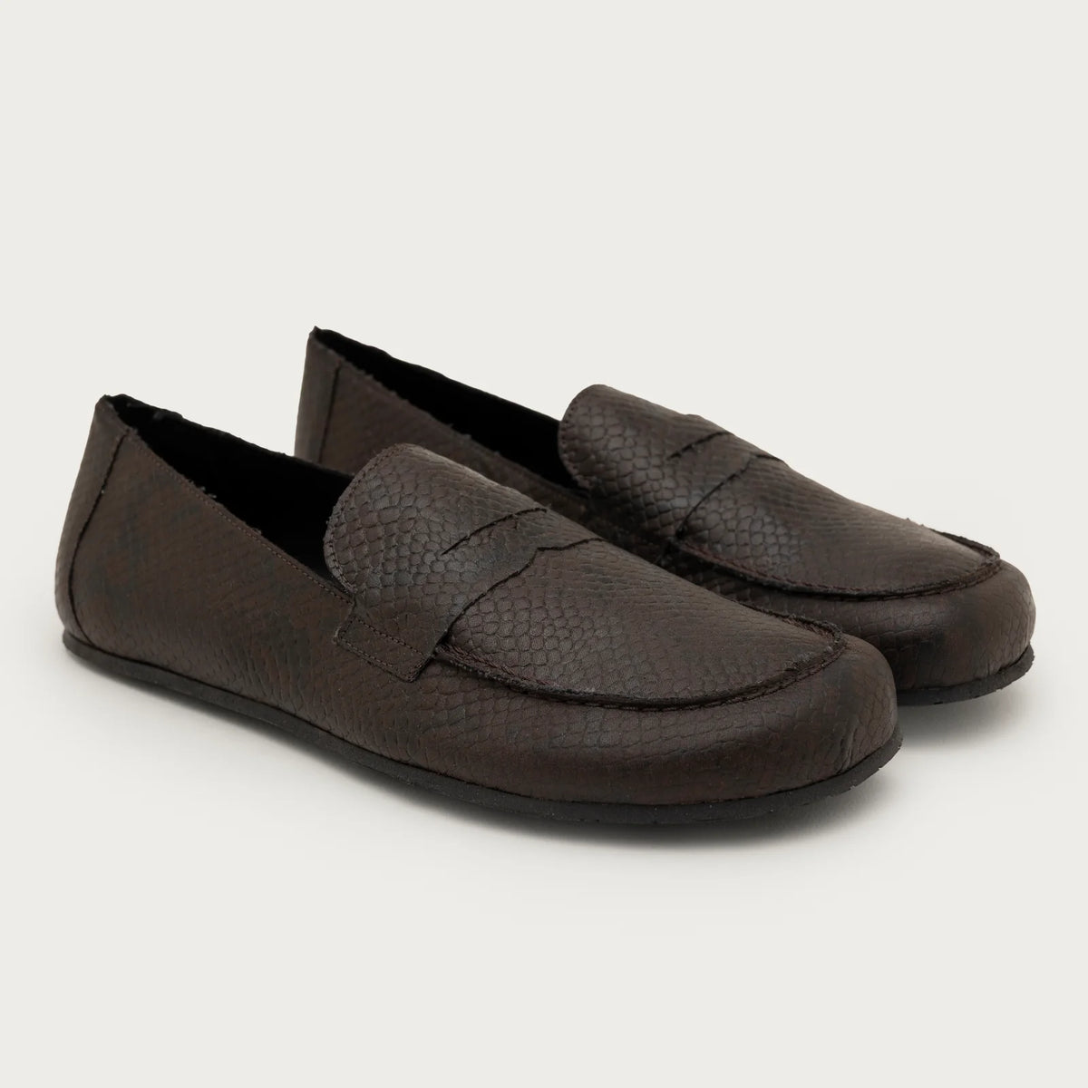 Mocasín Barefoot Coqueflex Oxford Piel Serpiente