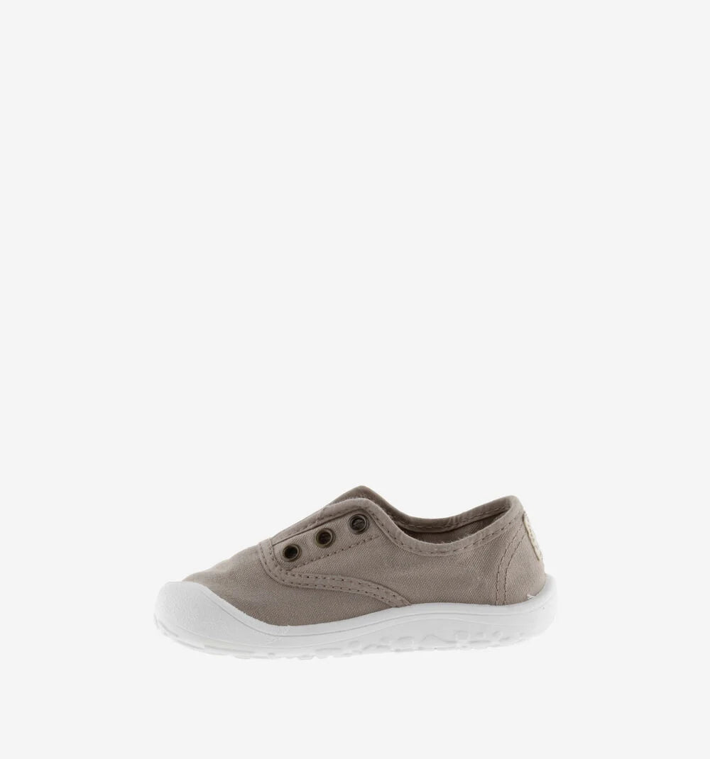 Zapatillas Barefoot Niño Basket Lona Victoria Beige – Calzado Respetuoso Infantil con Suela Flexible