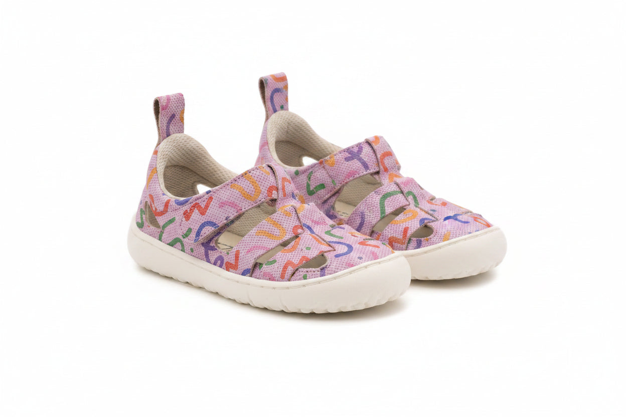 Sandalia Cangrejera Barefoot Coqueflex Verea Asiut Rosa