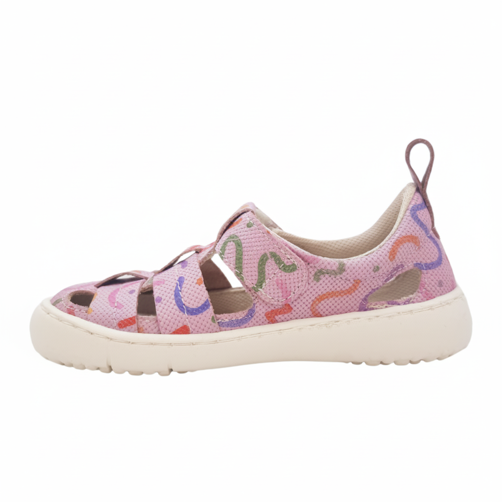 Sandalia Cangrejera Barefoot Coqueflex Verea Asiut Rosa