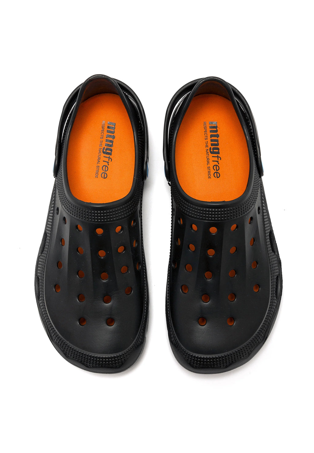 Zuecos Barefoot Mustang Evacare Negro