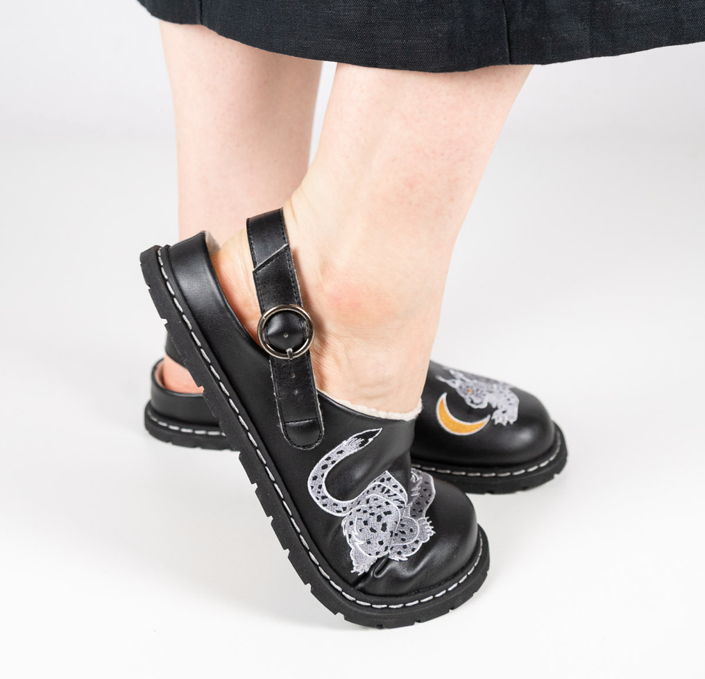 Zuecos Barefoot Negros Lux Sambas the Bambas