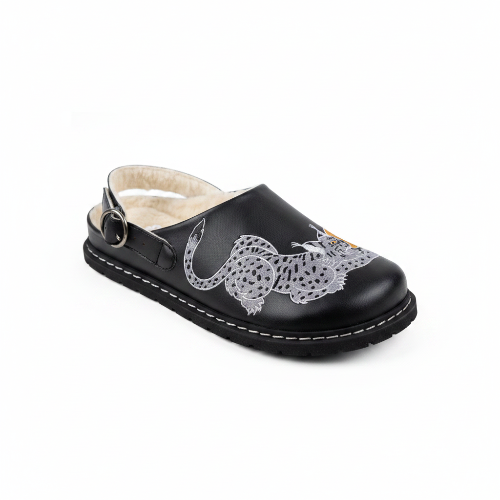 Zuecos Barefoot Sambas the Bambas Lux Negro