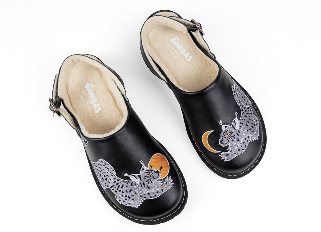 Zuecos Barefoot Negros Lux Sambas the Bambas