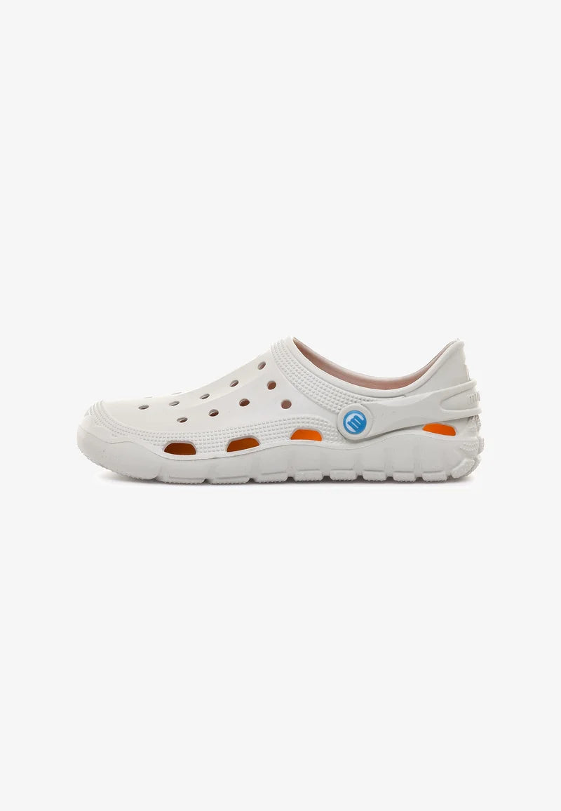 Zuecos Barefoot Mustang Evacare Blanco