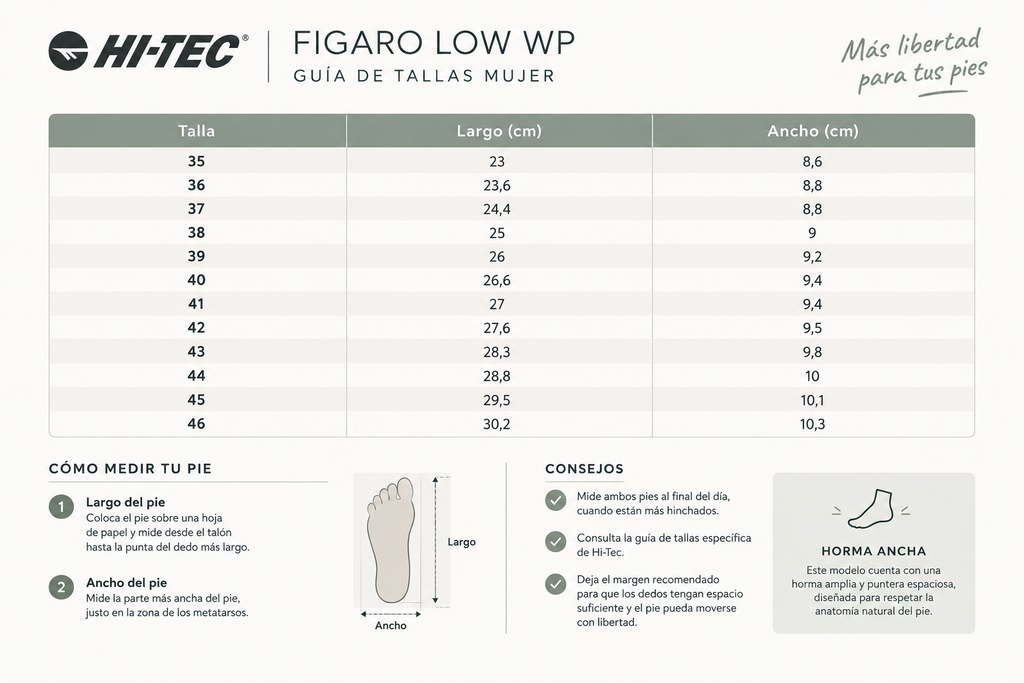 Zapatillas barefoot trekking waterproof Hi-Tec Figaro Low WP