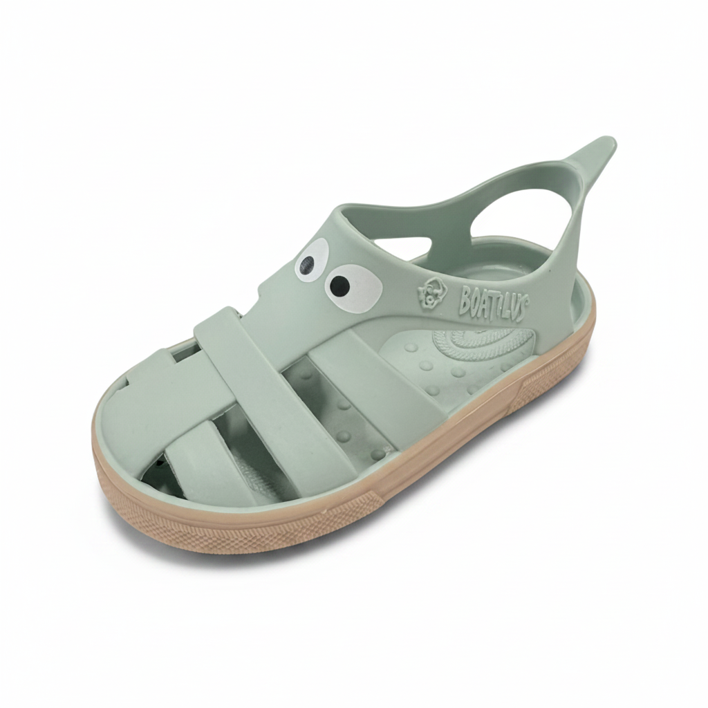 Sandalias Barefoot Boatilus Bioty Verde y marrón