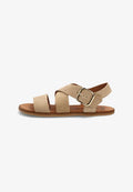 Sandalia Barefoot Vivant Lino Serraje Camello