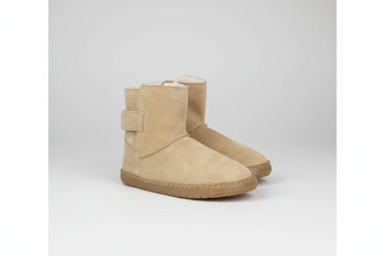 Botas Barefoot niña Blanditos modelo Hielo Beige