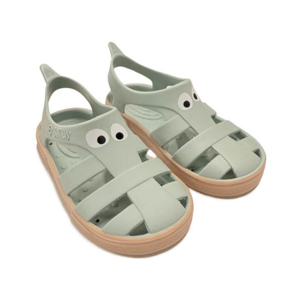 Sandalias Barefoot Boatilus Bioty Verde y marrón