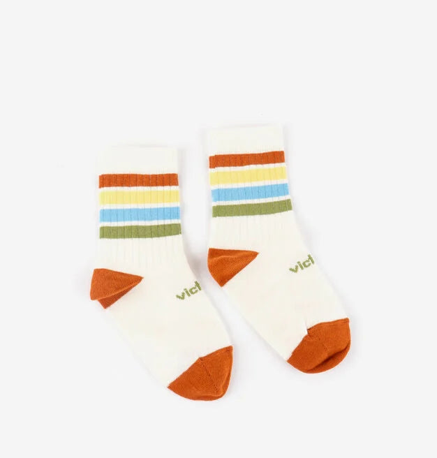 Calcetín barefoot de algodón para niños azul