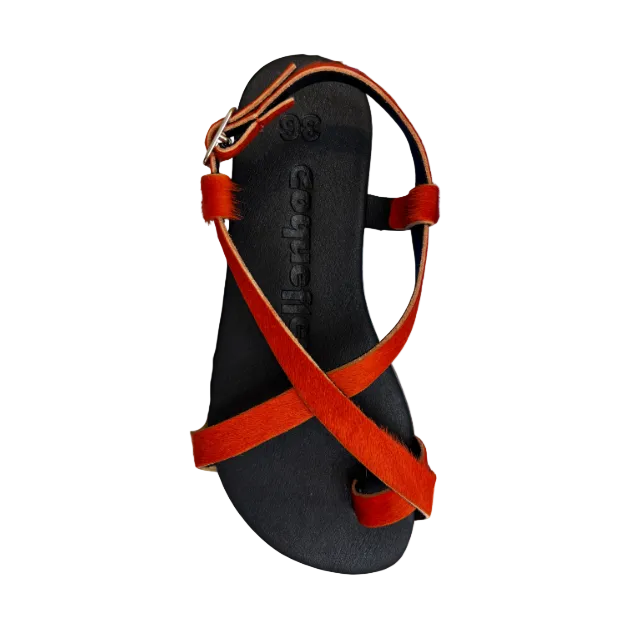 Sandalia Barefoot Coquelfex Potro Rojo