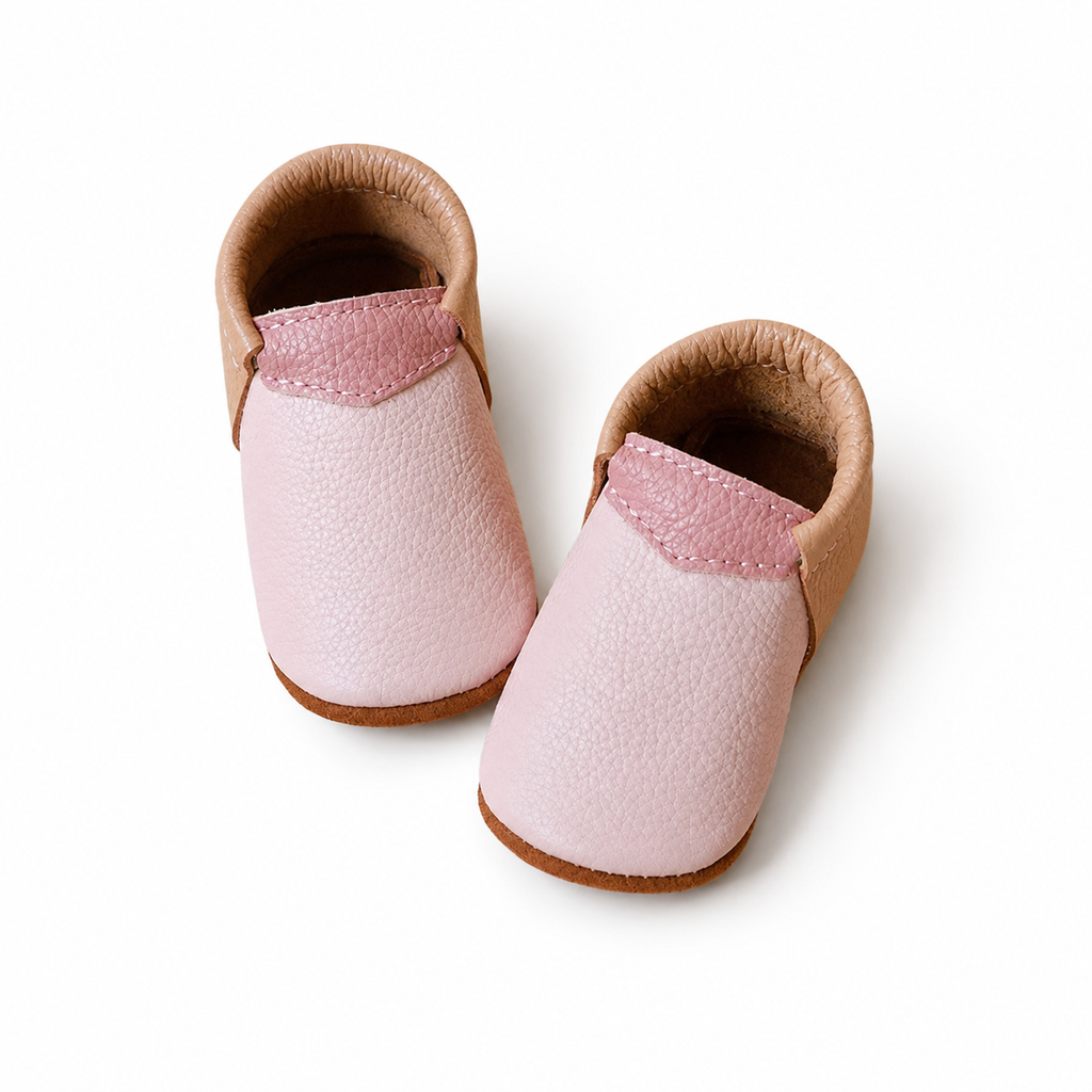 MiniMox Mocs de Piel City Rosa Mix | Primeros Pasos