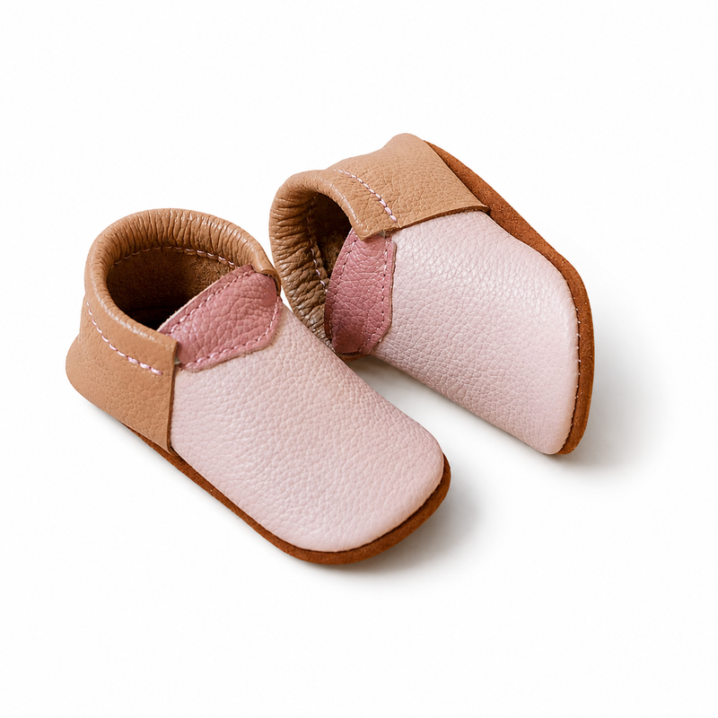 MiniMox Mocs de Piel City Rosa Mix | Primeros Pasos