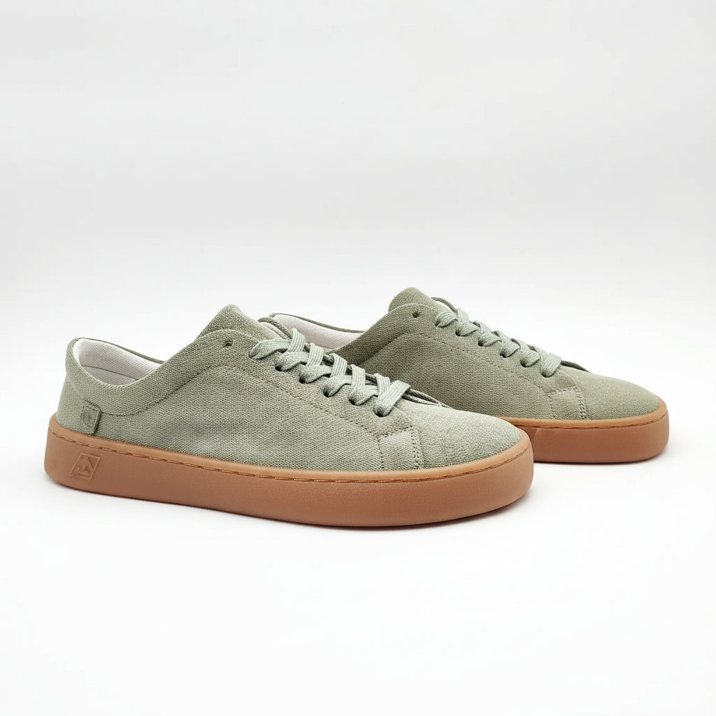 Zapatillas Barefoot Coqueflex Lona Caqui