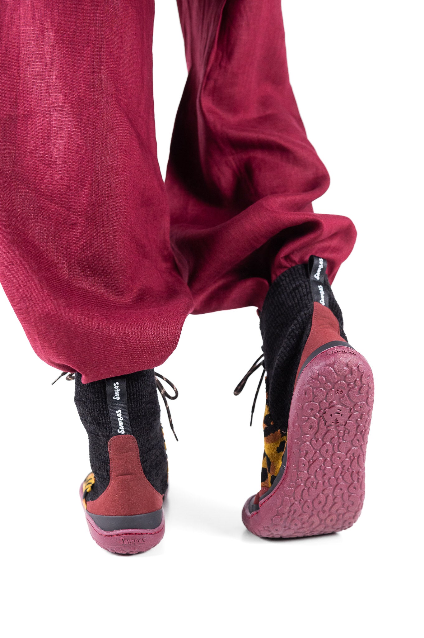 Botín Barefoot Mujer sambas the bambas modelo Cheetah