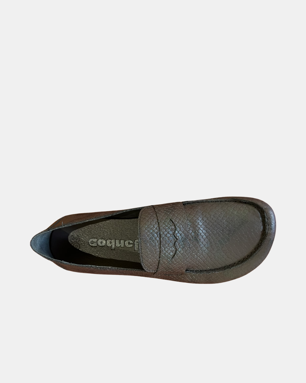 Mocasín Barefoot Coqueflex Oxford Piel Serpiente