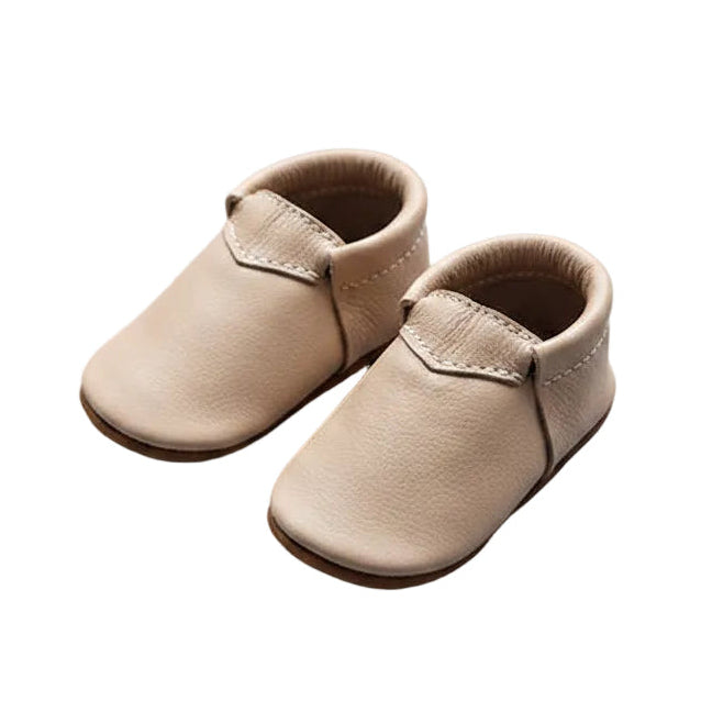 MiniMox Mocs de Piel City Beige Primeros pasos