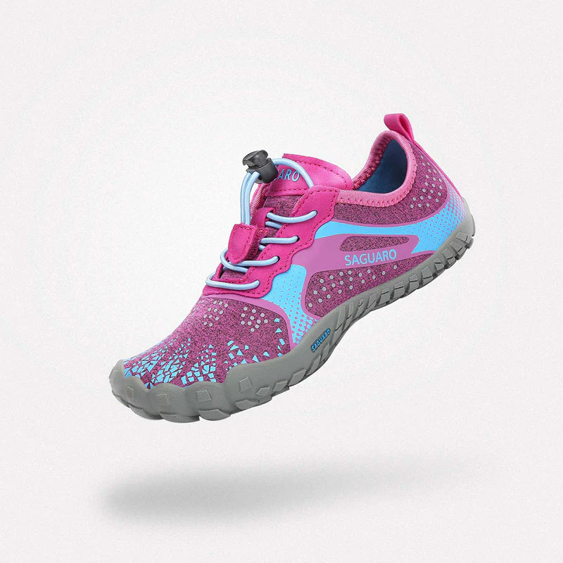 Zapatillas Niños Saguaro Fast I Rosa – Deportivas, Ligeras y Transpirables, Suela Antideslizante, Cordón Elástico