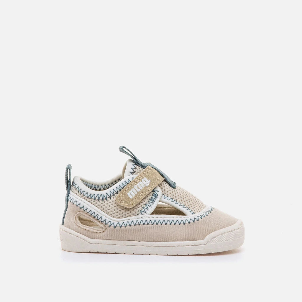 Sandalias Cangrejeras Barefoot Mustang free Beige y azul