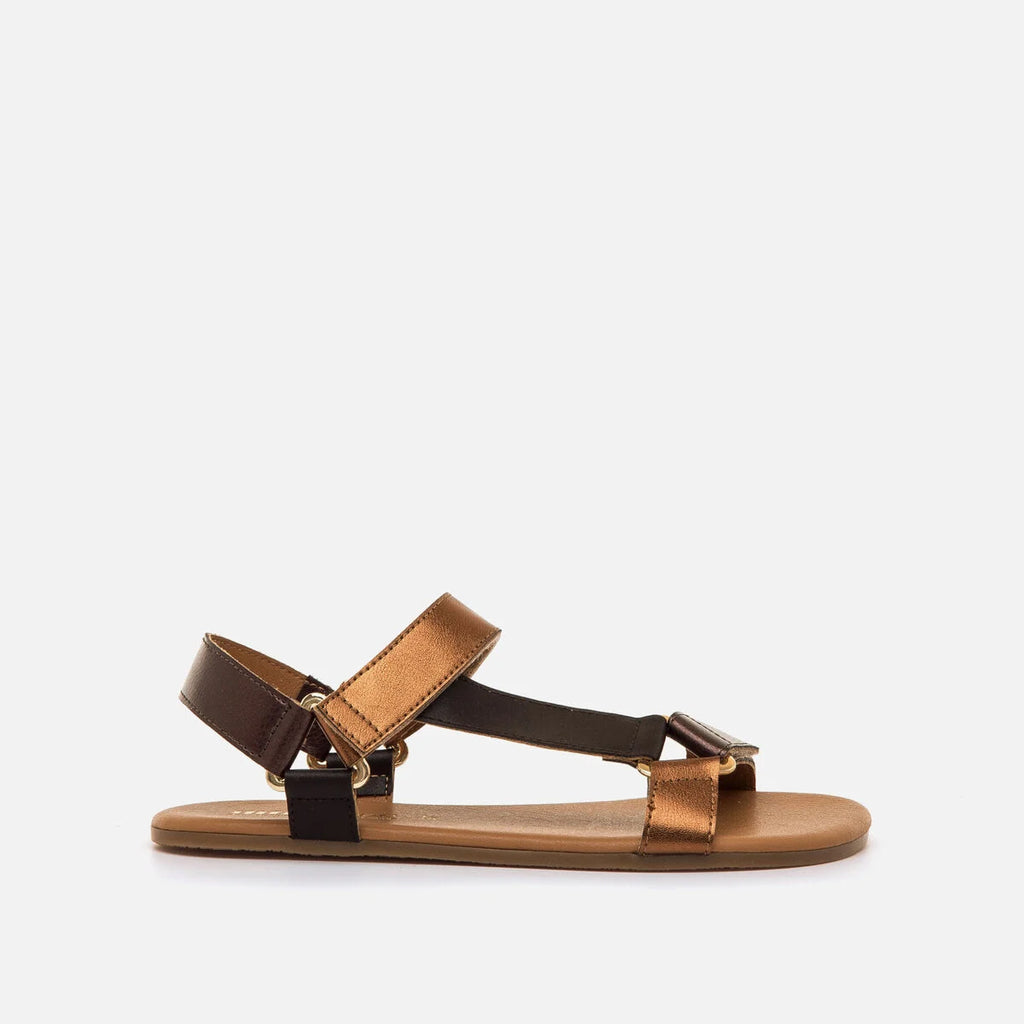 Sandalia Barefoot Mustang Cleo Bronce