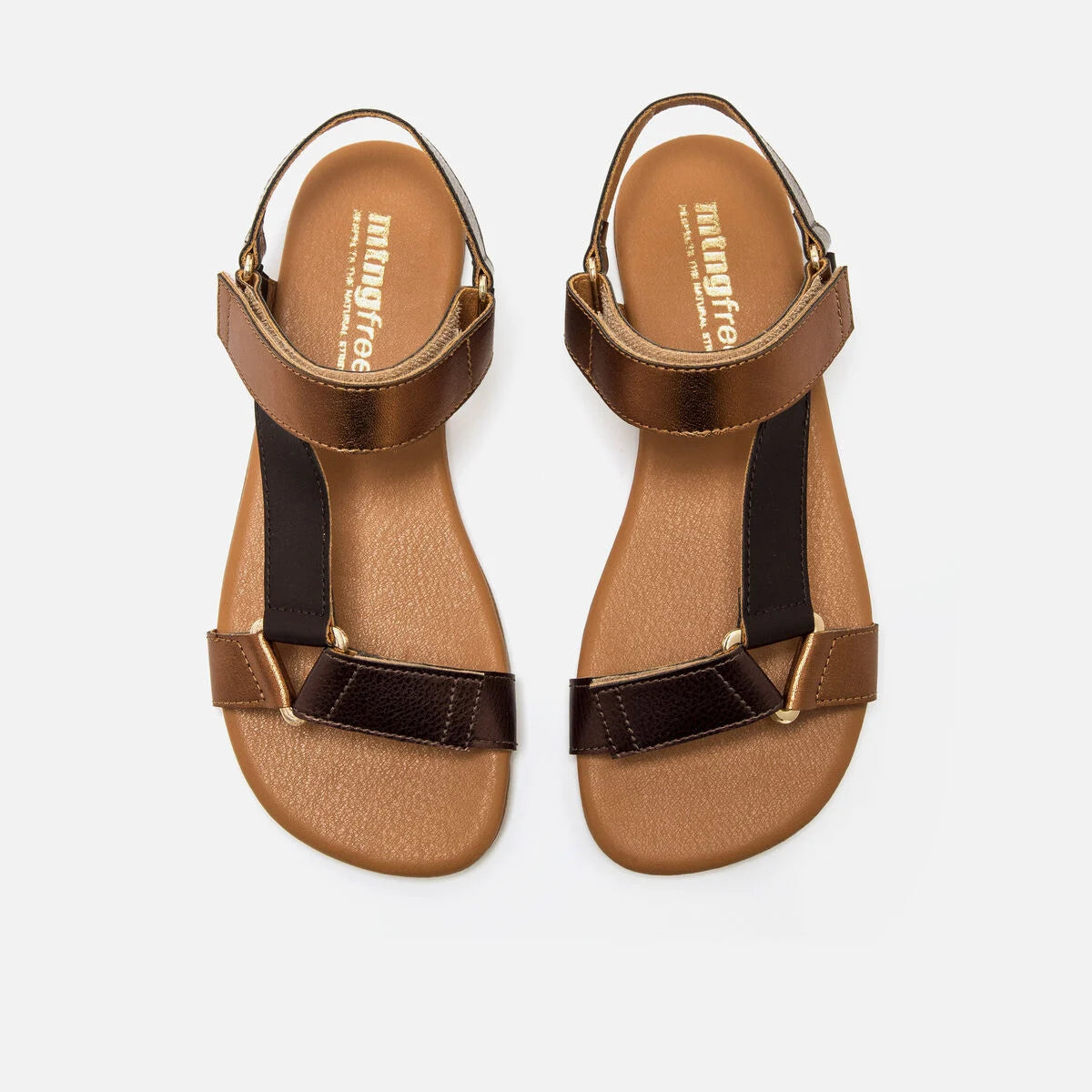 Sandalia Barefoot Mustang Cleo Bronce