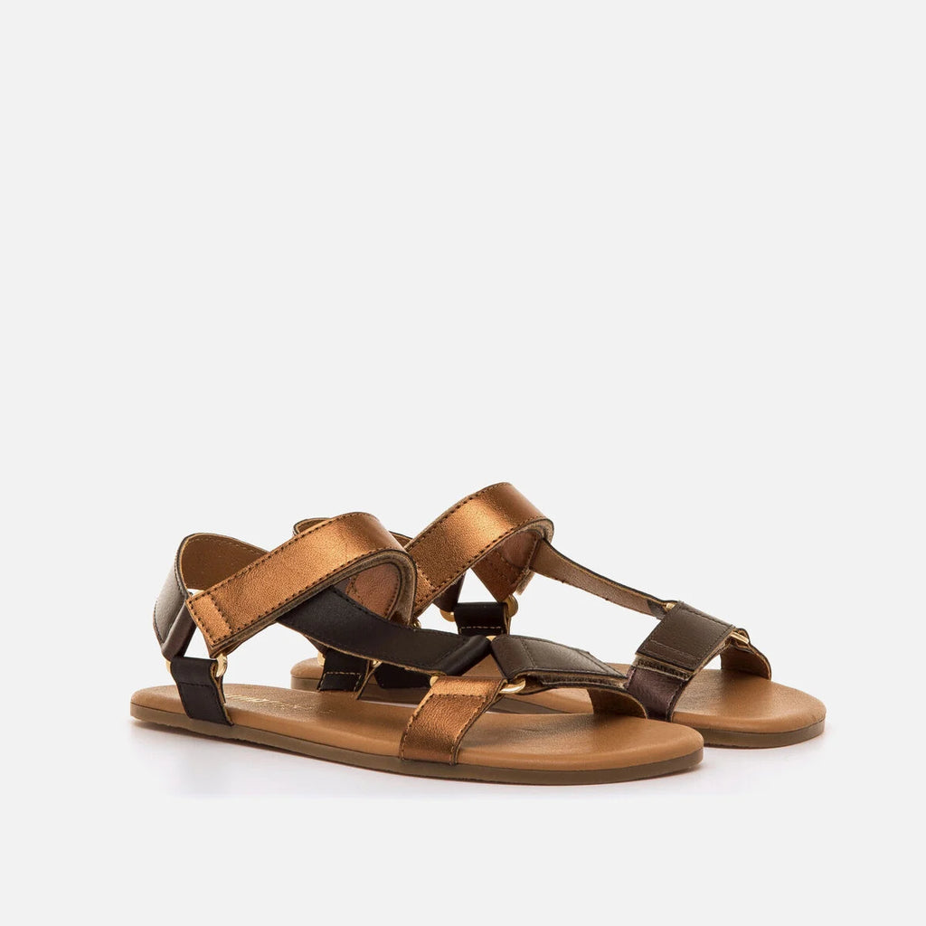 Sandalia Barefoot Mustang Cleo Bronce