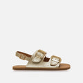 Sandalia Barefoot Mustang Free Lara Platino
