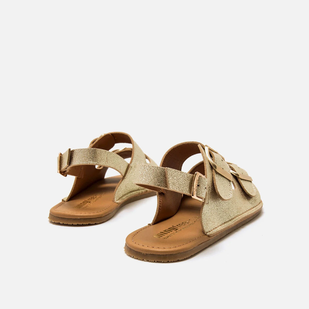 Sandalia Barefoot Mustang Free Lara Platino
