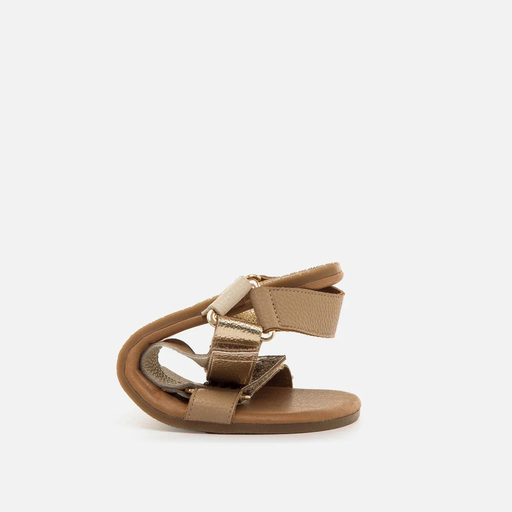 Sandalia Barefoot Mustang Cleo Oro