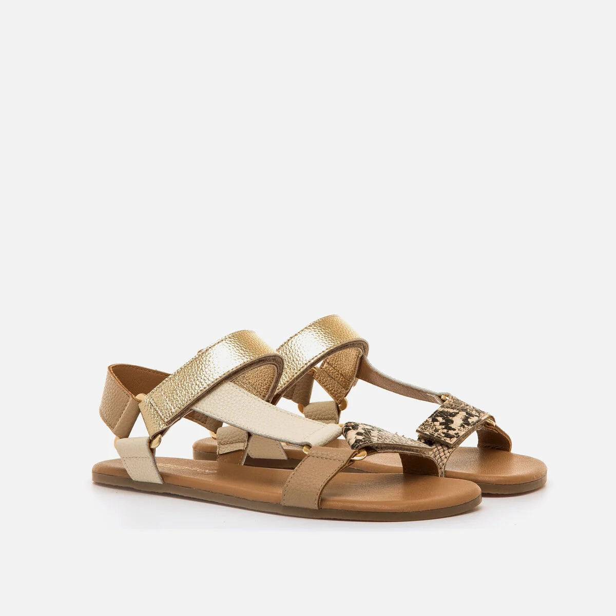 Sandalia Barefoot Mustang Cleo Oro