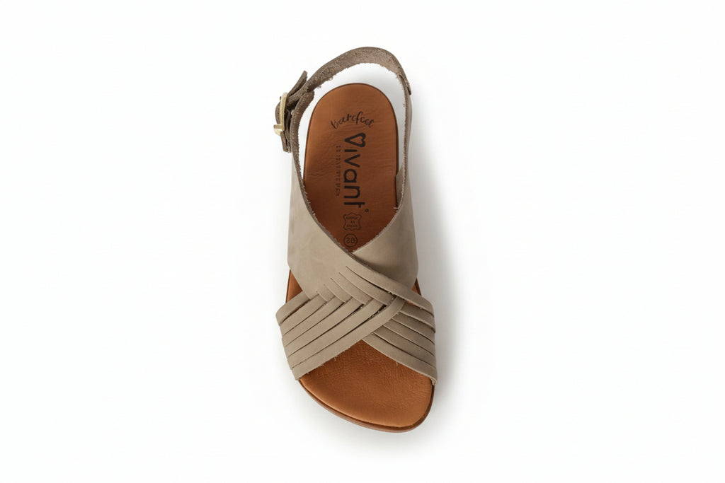 Sandalia Vivant Barefoot Dalia Gris