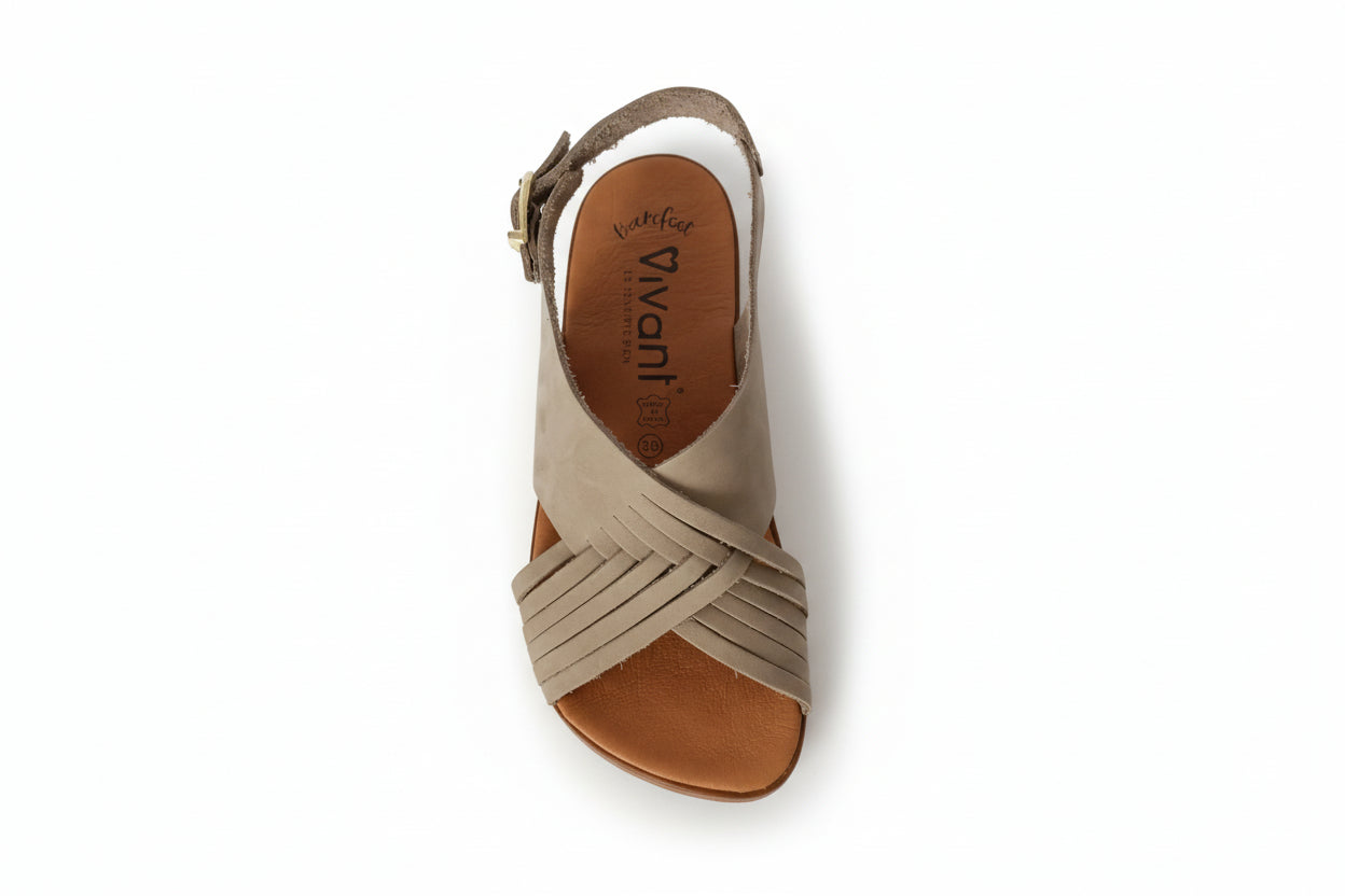 Sandalia Vivant Barefoot Dalia Gris