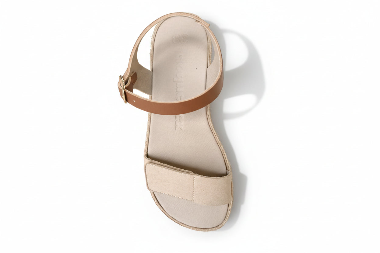 Sandalia Barefoot Coqueflex Beige