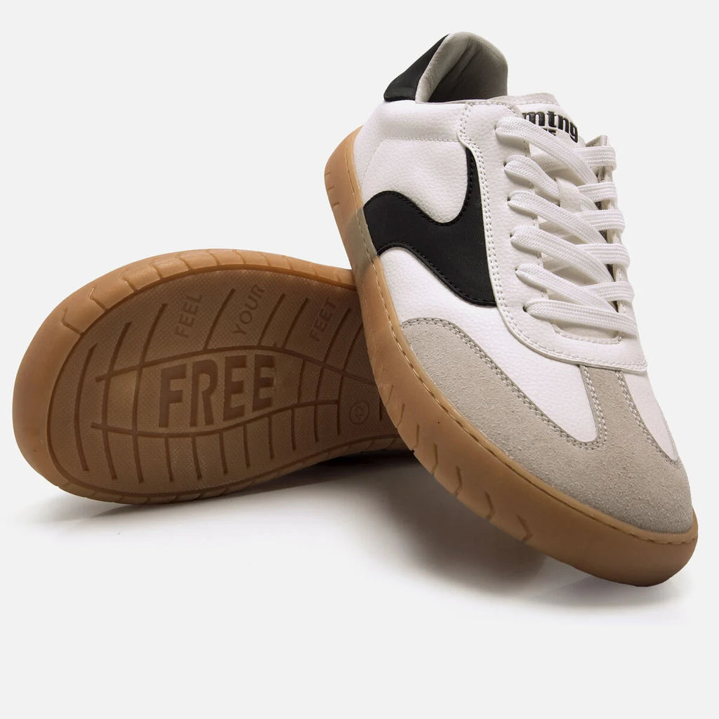 Deportivo Barefoot Hombre Blanco Mtng Free Jym – Zapatillas Minimalistas Veganas con Drop Cero y Puntera Ancha