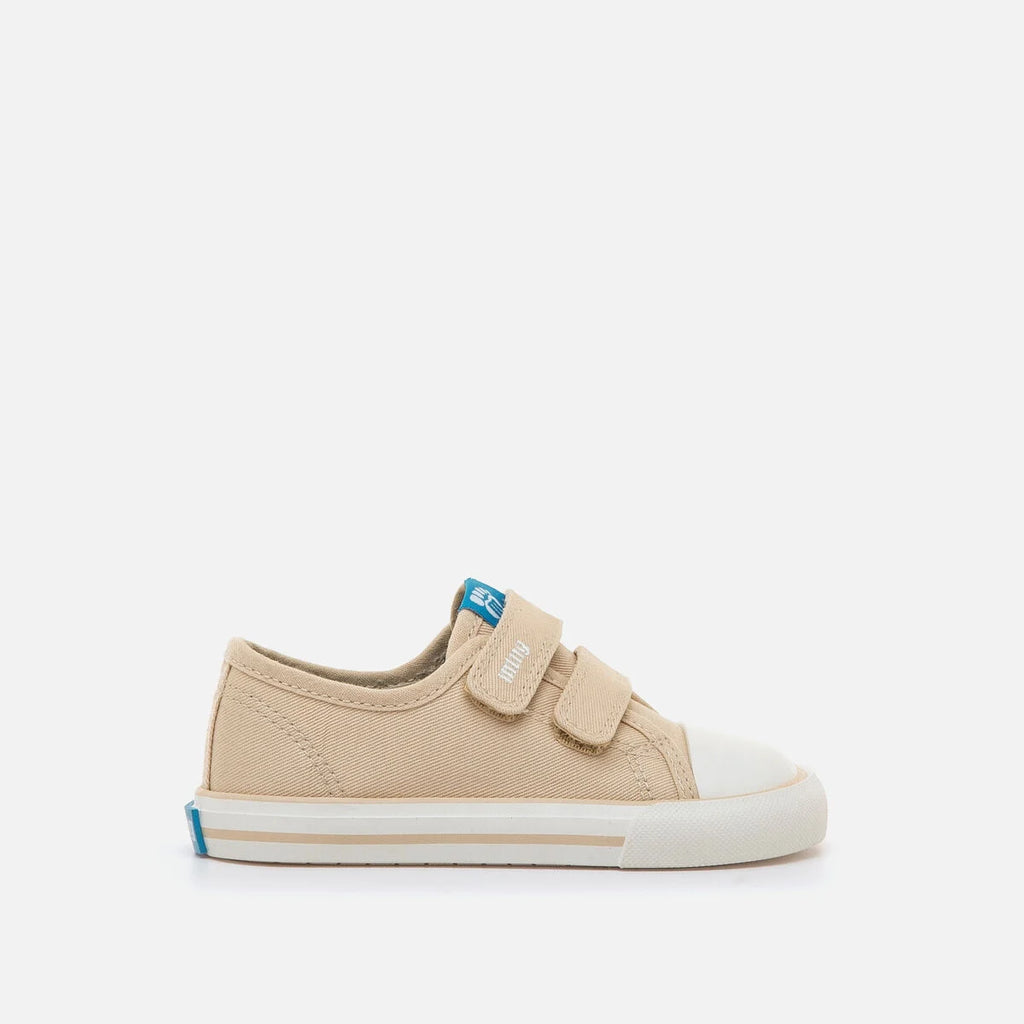 Zapatillas Barefoot Mustang Free de Lona para Niños Beige