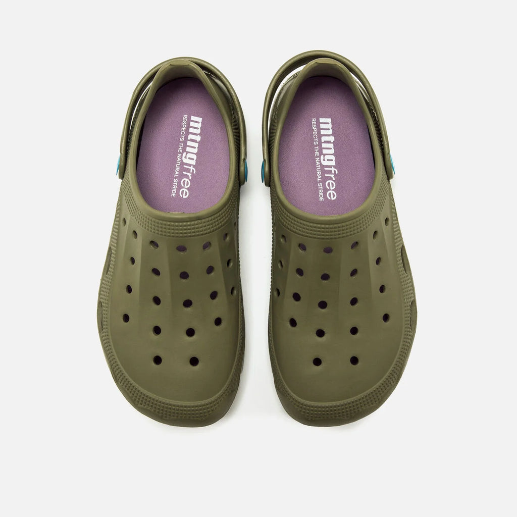Zuecos Barefoot Mustang Evacare VERDE