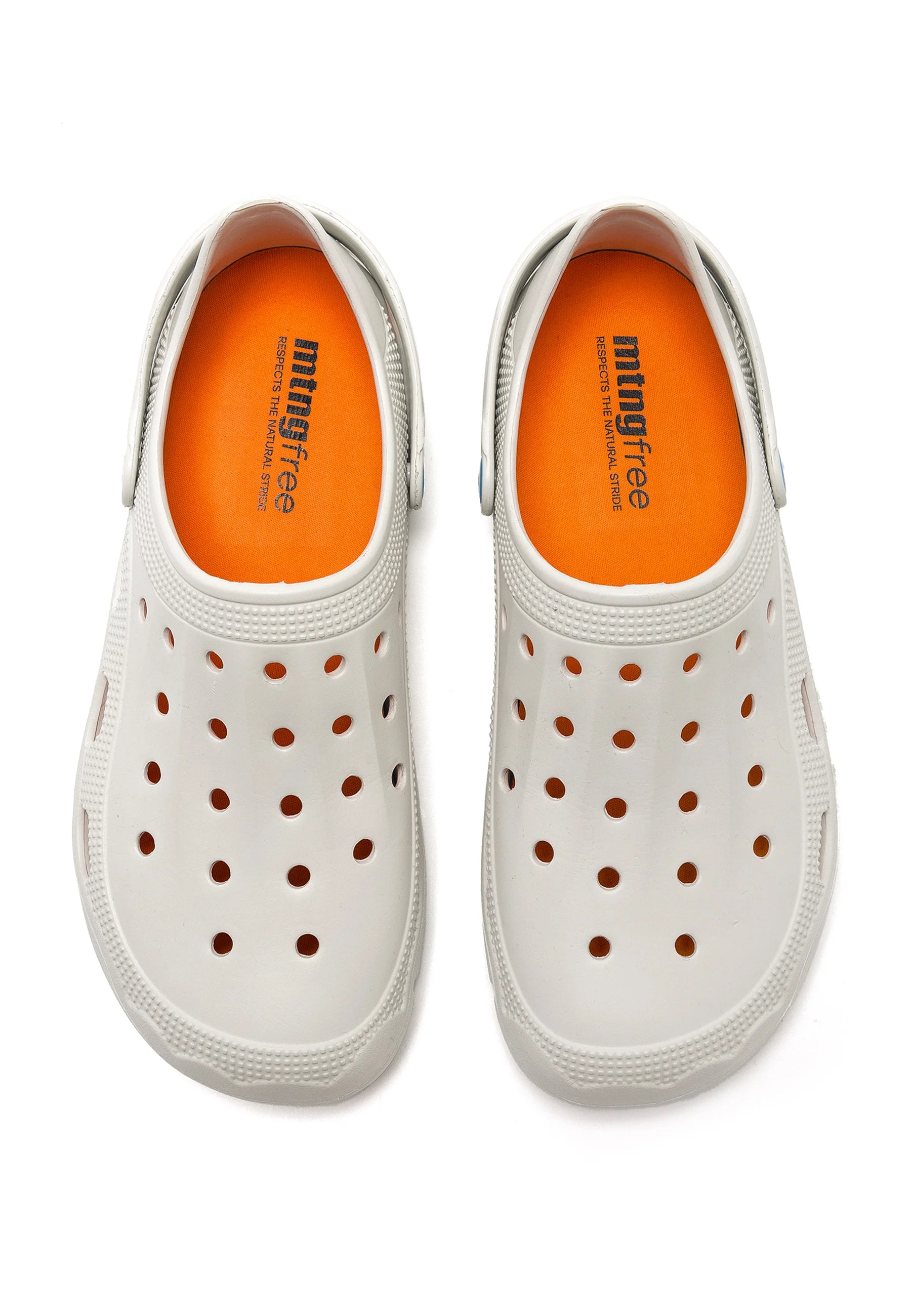 Zuecos Barefoot Mustang Evacare Blanco