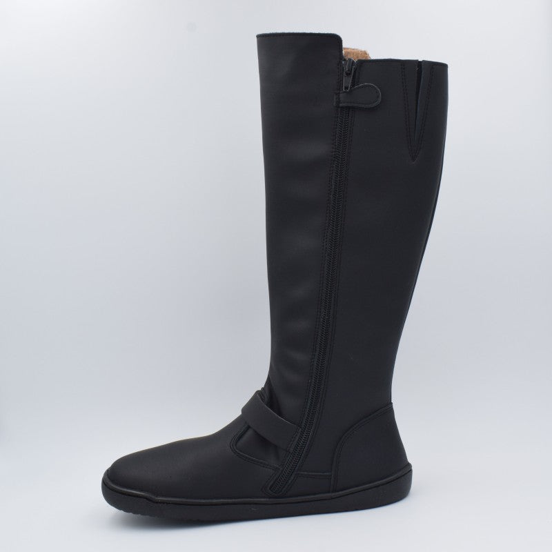 Bota Alta Negras Barefoot Mujer Flexinens