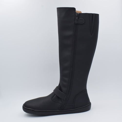 Bota Alta Negras Barefoot Mujer Flexinens