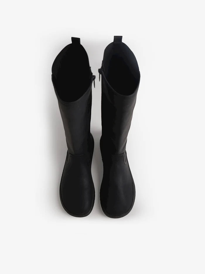 Botas Caña Alta Barefoot Mustang Alask Negras
