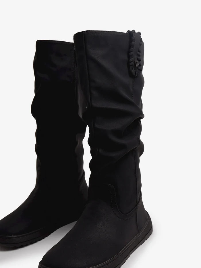 Botas Barefoot Mujer Mustang Alask Negras