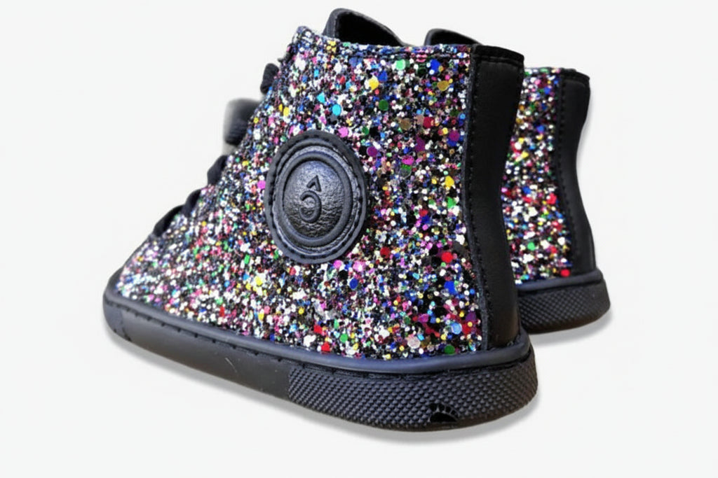 Botín Barefoot Coqueflex Elektra Niñas Glitter Multicolor