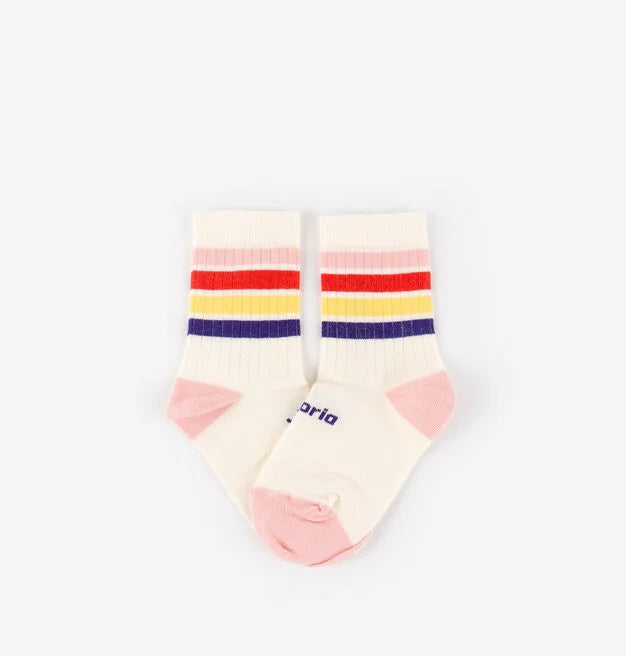 Calcetín barefoot de algodón para niños rosa