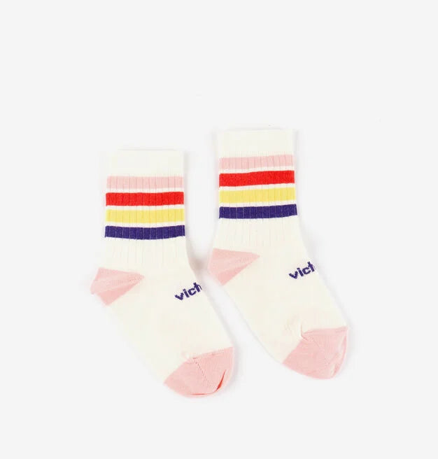 Calcetín barefoot de algodón para niños rosa