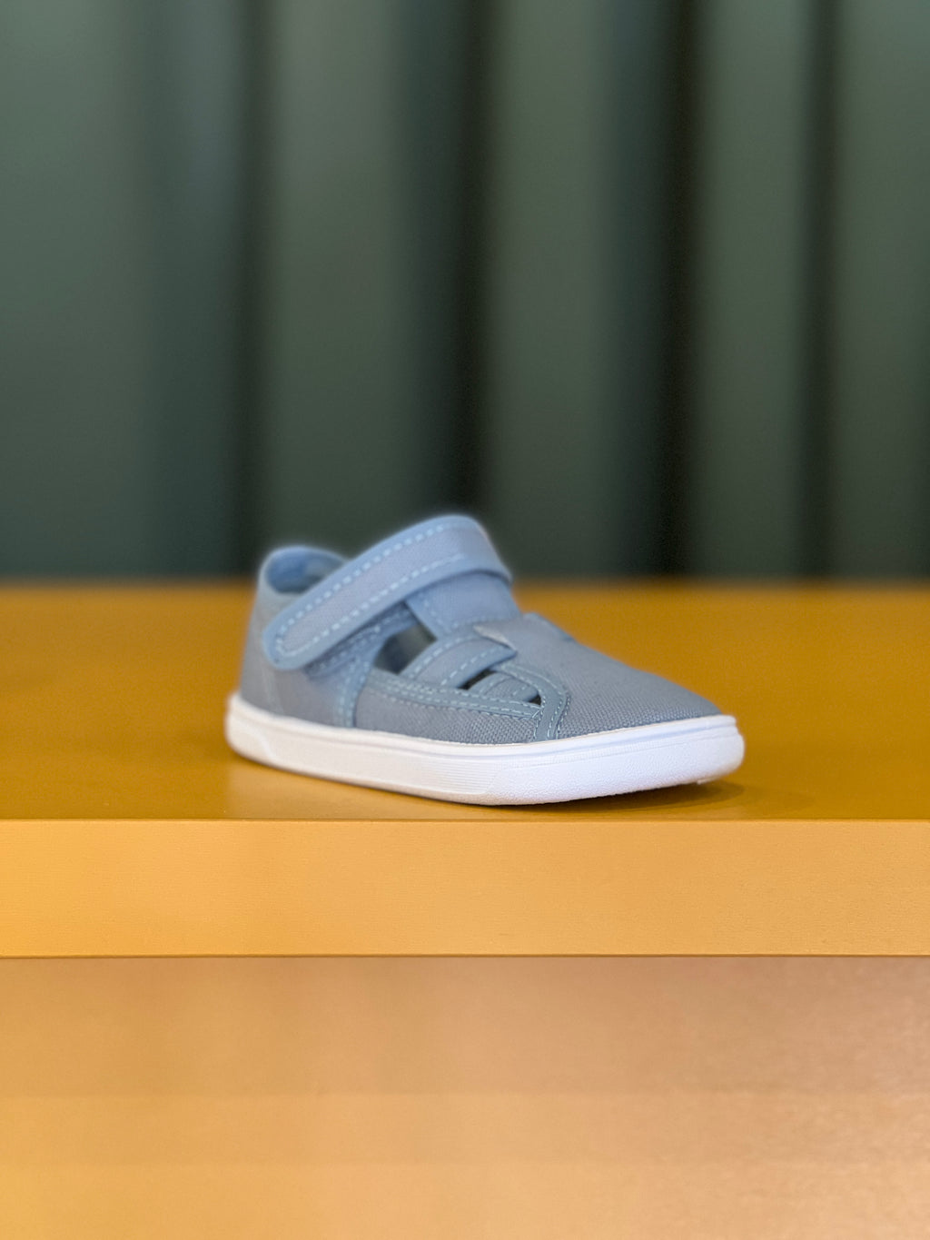 Sandalia Barefoot Infantil Blanditos Molly Jeans Azul