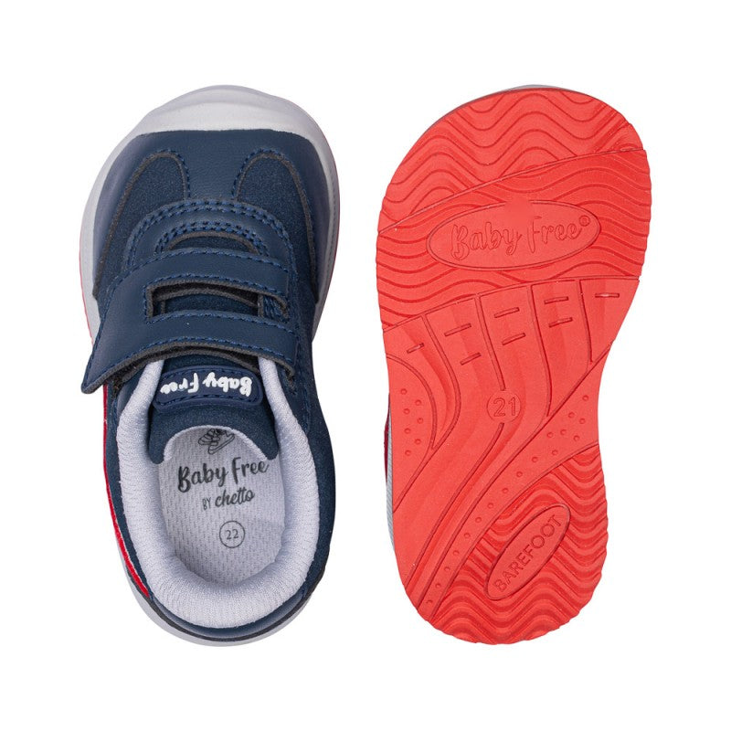 Deportiva Barefoot niño Azul Marino Rayo Baby Free