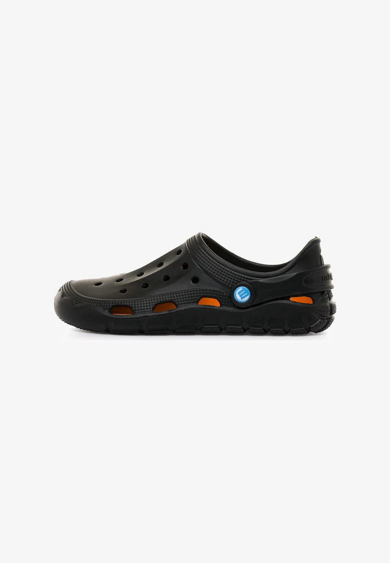 Zuecos Barefoot Mustang Evacare Negro