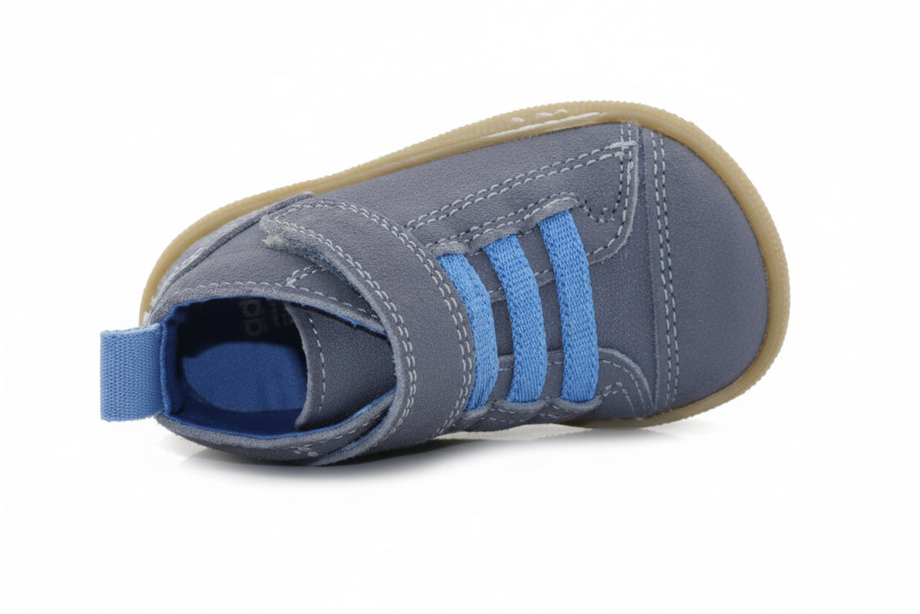 Botas barefoot bebé Blanditos Modelo Pekín Azul – Calzado respetuoso primeros pasos estilo Convers